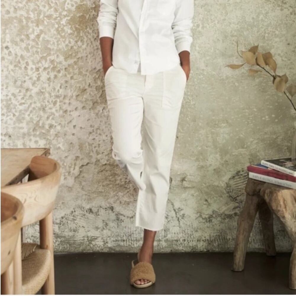 Frank & Eileen Blackstone Utility Pants in Chalk 12